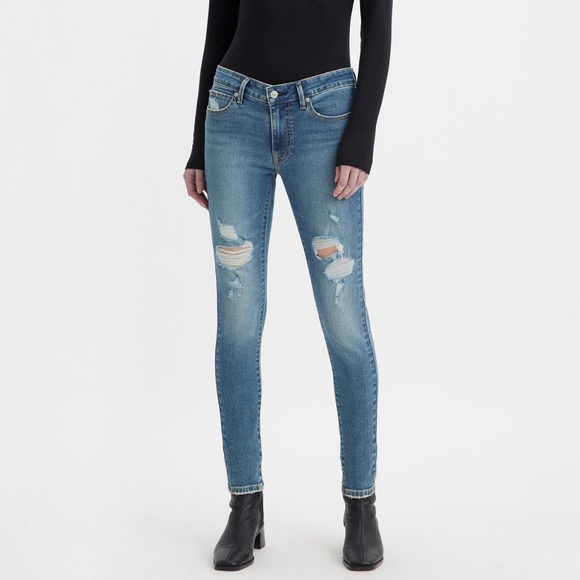 Levi’s the Original women’s straight leg skinny jeans size 8 mid high rise NWOT - Picture 13 of 15